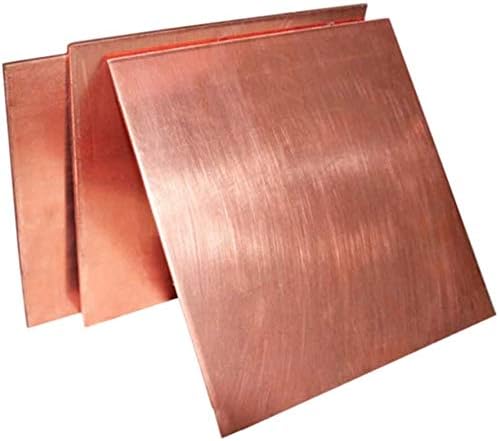 Placa de cobre roxa de folha de cobre de Yiwango 6 tamanhos diferentes para jóias, artesanato, DIY, material de cobre puro de DIY, material artesanal