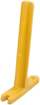X-Dree 5pcs Suporte de cabo FRP de alta resistência 25 cm Tipo de parafuso amarelo (5pcs Soporte de Cable de Frp