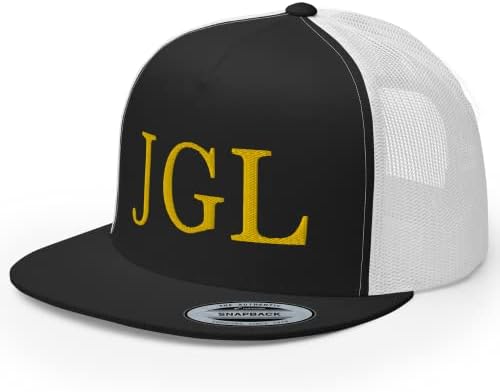Rivemug JGL Gold Bordado Chapéu de caminhão bordado Bill Bill Chapo Guzman Chapito 701 Snapback Hat Cap Ajustable Cap | GORRA JGL
