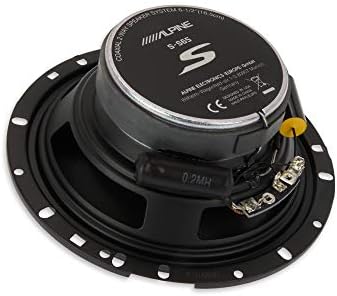 Alpine S-S65C Electronics 6.5 Alto-falante de 2 vias, preto