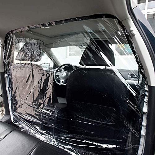 Filme de isolamento de táxi de carro de rekobon, tampa protetora transparente anti-saliva