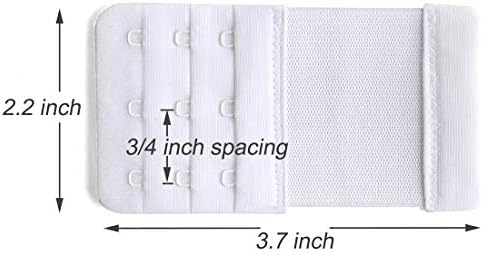 Extender de sutiã feminina de Yarbar 3 gancho / 2 tira de extensão de sutiã de gancho macio e confortável