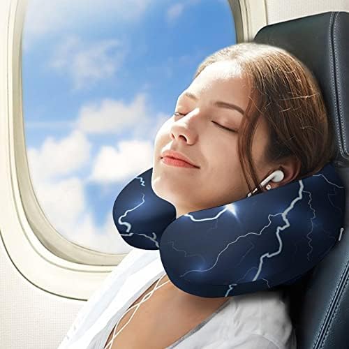 Trovão Flash Strike Travel Pillow Pillow U Shape para o apoio de espuma da memória de suporte da cabeça e pesco