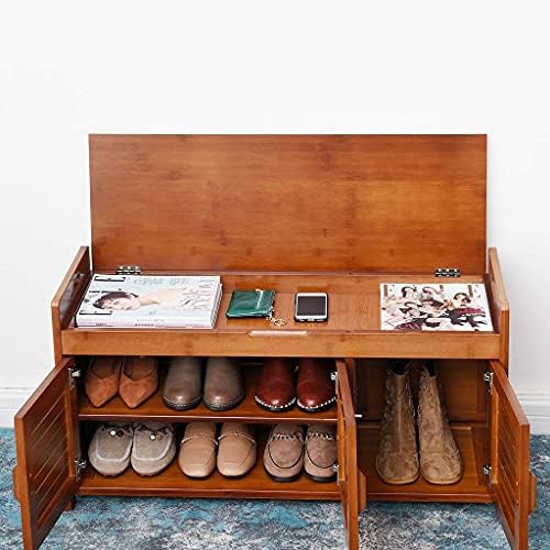 Organizador de bancada de sapatos YRHH, Banco de Rack de sapatos, banco de sapato, Rack de sapato de entrada vintage em estilo
