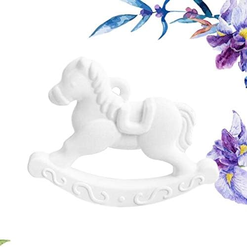 Excely Gypsum Cake Bolo Figurina Bolo de Cavalos Figuras para Ornamentos de Artesanato de Animais para Baby Shower Animal