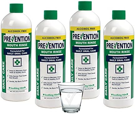 Prevenção Cuidados diários sem álcool sem álcool | Valor 4 pacote, enxaguatório bucal de peróxido de hidrogênio suave, o enxaguatório