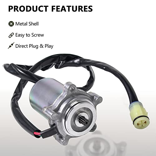 Mikoda Electric Power Shift Motor com arame de 0,9m compatível com o fazendeiro Honda Trx250te TRX350FE TRX350TE FourTrax