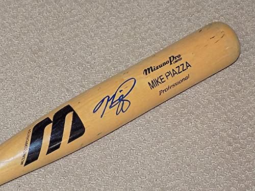 Mike Piazza Mizuno Game usado Bat Mets Dodgers Hof PSA Gu 9 - Jogo usado MLB Bats