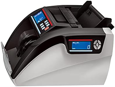 Máquina de contador de dinheiro furtivo - contador de contas premium adequado para a maioria das moedas - Detecção de contador de contadores de contadores com tecnologias UV e MG - exibição de LED - fácil de usar - 1000 contas/min