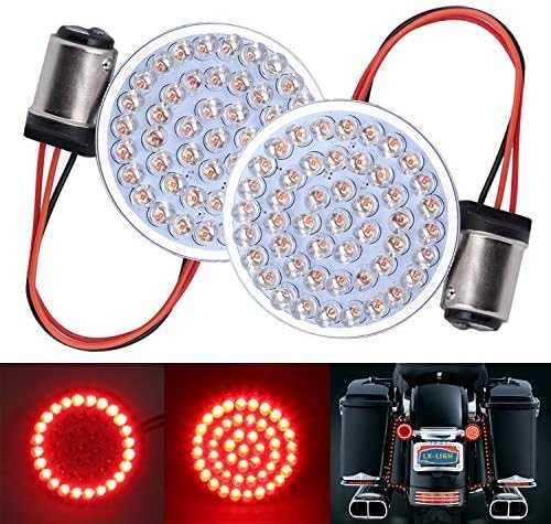 Lx-Light Par 2 '' Bullet Style 1157 Kit de luz de giro de volta do LED frontal compatível com Dyna Sofsail Touring Street