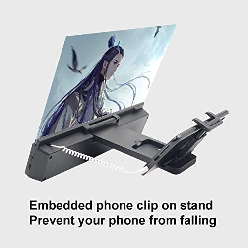 Ligma da tela HD, com alto -falantes e suporte de suporte de tela de telefone de clipe para todo