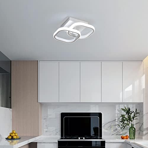 Delipop Scona de parede LED e moderna luz de teto LED, lâmpada de teto semi -rubor de corredor de montagem e luz de parede em espiral moderna LED para o quarto da sala de estar da cozinha da sala de estar, vestígio