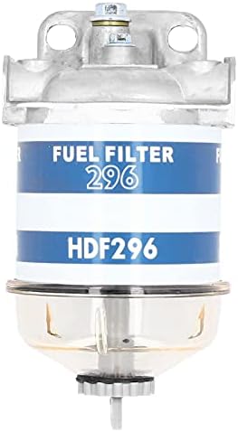 Conjunto do filtro de combustível 7111-296 Faixa de substituição para Massey Ferguson 133 135 140 145 165 168 175 178 Liglo de alumínio 2656615, 7111-296