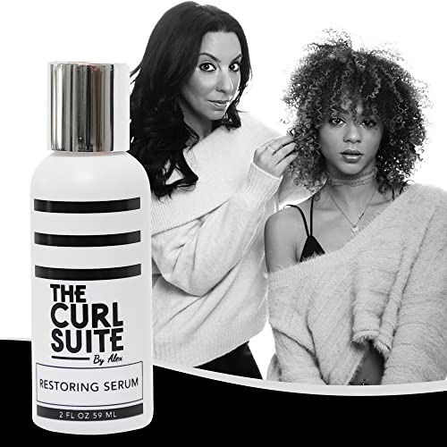 A suíte Curl Suite Curly Hair Serum - Produtos de cabelo encaracolado para mulheres, homens e crianças - soro de cabelo
