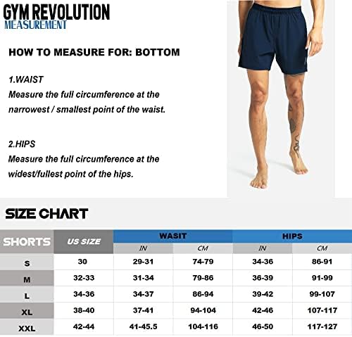 Gym Revolution Men's Workout Athletic Rick Dry Shorts Executando treinamento curto com bolsos
