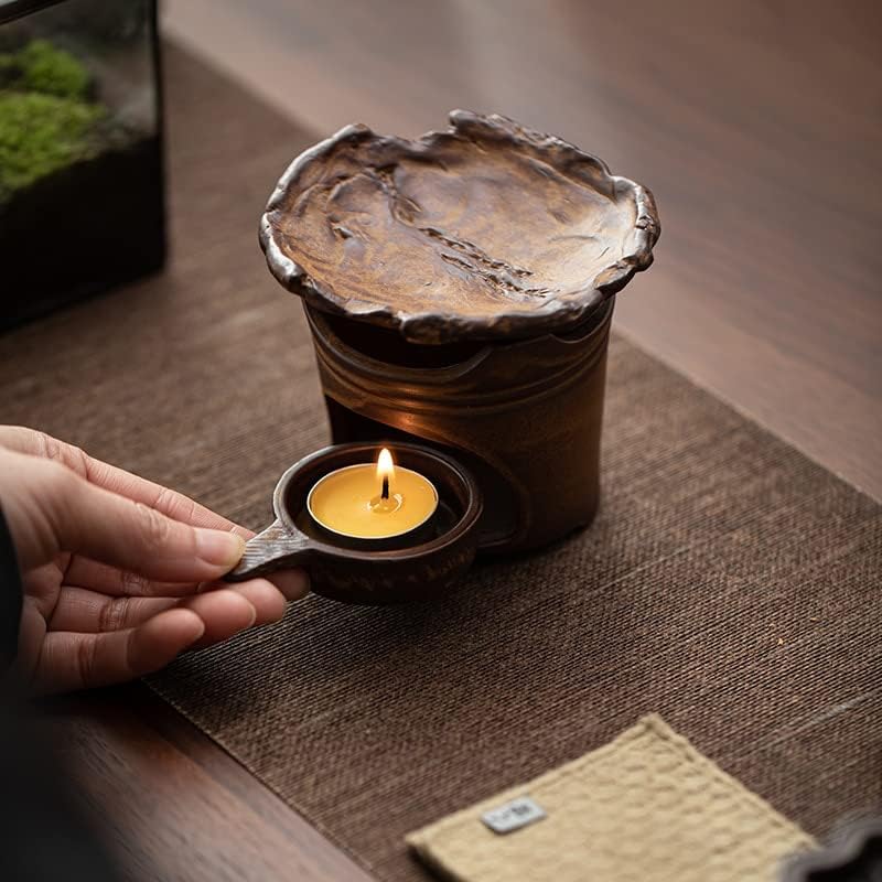 Aquecimento de velas fogão de chá samovar japonês retro assado fogão de chá de chá de chá de chá de chá de cozinha barra de cozinha