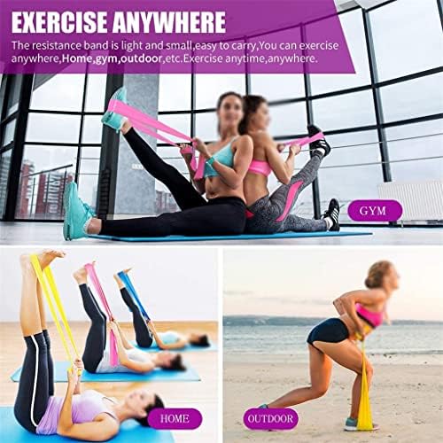 Banda de resistência ao exercício de fitness skreojf yoga pilates elástico treino de borracha treinamento elástico drawcord 150cm/15m