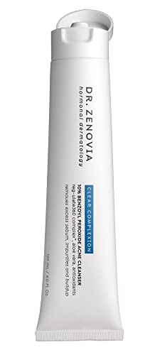 Dr. Zenovia 10% de limpador de acne de peróxido de benzoíla - tratamento hormonal de acne para tratamento de face e corpo de lava -face para a pele sensível