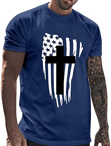 Camisetas do Dia da Independência do Hssdh para homens, camisetas patrióticas da bandeira americana