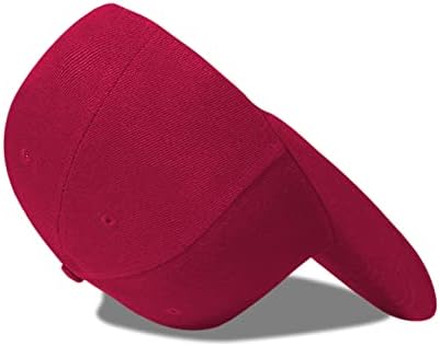 Tijeyi Snapback Hats for Men Flat Bill Mens Snapback Hat Hip Hop Style Blank Color Solid Cor Tamanho ajustável Baseball