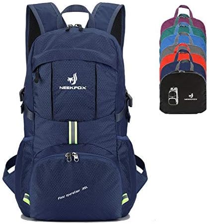 Neekfox Packable Lightweight, Hucking Daypack Travel Hucking Backpack, mochila dobrável ultraleve para homens homens