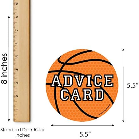 Big Dot of Happiness Nothin 'Mas Net - Basketball - Wish Card CARDE BEBH SHARP Atividades - Jogo de cartões de conselhos em