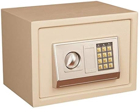 YFQHDD Digital Safe-Electrônico Aço Seguro, 2 Chaves de substituição manual Proteja dinheiro, jóias, passaportes para