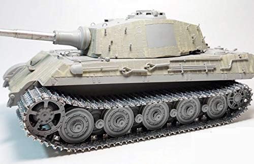 Warp United 1/35 viável Links de faixa do tipo de zinco de metal viável conjunto com pinos para a alemão Panzer VI Ausf. B King Tiger Tank Jagdtiger Model Kit