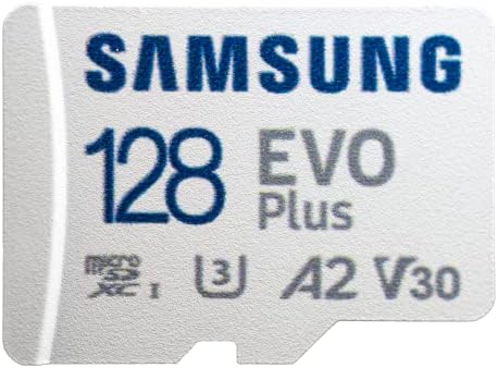 Samsung 128GB EVO Plus Class 10 Micro SDXC Works with Samsung Phones A02, A12, A02s, A32 Galaxy Series Class 10 Bundle with Everything But Stromboli MicroSD & SD Memory Card Reader