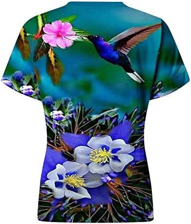 Mulheres Animal Camisetas Tee Camisetas Floral Pullover Gráfico Floral 2023 Verão Manga curta Tamas Tops Bloups