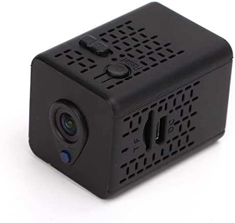Câmera de Segurança de Mini Mini Lantro JS, câmera de visão noturna sem fio com detecção de movimento e vídeo de tempo para vigilância