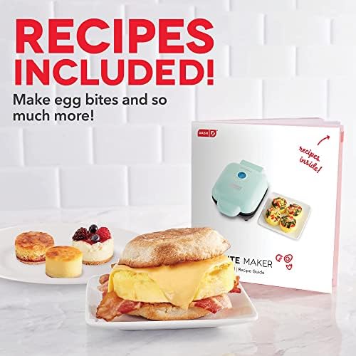 Dash DeLuxe sous vide estilista fabricante de mordidas de ovo com moldes de silicone para sanduíches de café da manhã, lanches saudáveis