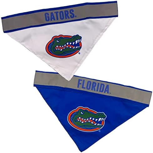 Animais de estimação PETOS NCAA Florida Gators Tie Bandana, grande/X-Large. Coltana reflexiva de futebol de cachorro