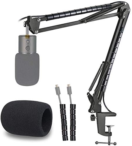 Razer Seiren x Mic Stand com Filtro Pop - Mic Boom Braço e Windscreen Espuma Tampa Compatível com Razer Seiren X Streaming