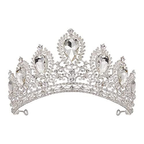 Aw Coroas de casamento de noiva para mulheres Crystal Tiaras e coroas para meninas Princesa Bridal Birthday Crowns for Girls