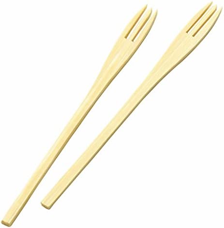 Bamboo Eco Fork, pequeno, aprox. L 3,3 polegadas, utensílios de mesa
