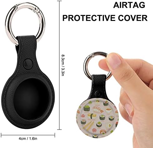 Sushi e suporte para rolos para aerotanha -chave TPU TPU Caso de proteção Tag Localizador para carteira Pets de bagagem