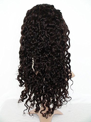 Beautiful 8 Cabelo humano curto renda frontal perucas invisíveis Parte peruca peruviana Remy Human Human Wave Deep Curly Color 2