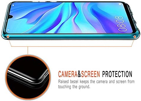 EUINE PARA SAMSUNG Galaxy A01 Caixa, capa de telefone transparente transparente com padrões de choques de choques de choques de choque Ultra Slim TPU Silicone Tampa traseira da capa traseira para o smartphone Galaxy A01 Samsung.