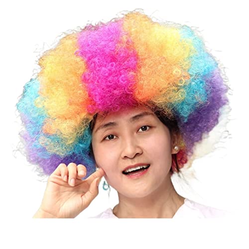 Haubis perucas coloridas explosão de cabelo de performance de cabeleir