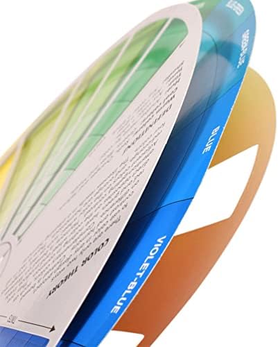 Sewroro Color Roda Roda Roda da placa do gráfico de cores correspondente Tintura Mistura Guia de Aprendizagem para Ferramenta de Ensino de Arte