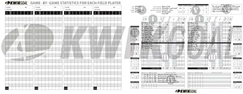 Livro de pontuação de futebol de grandes dimensões KWIK Multicolor, 10 3/4 polegadas H x 14 1/4 polegadas W