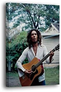 Poster de Bob Marley emoldurado com mão espiritual, impressão de madeira emoldurada em madeira, parede de tapeçaria pendurada na