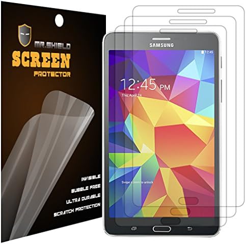Mr.Shield for Samsung Galaxy Tab 4 7.0 7 polegadas Premium Clear Screen Protector [3-Pack] com substituição ao longo da vida