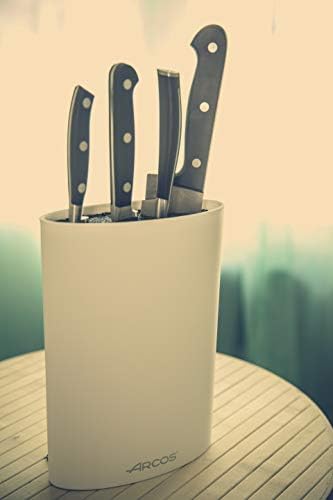 Bloco de faca universal do Arcos em elastômero termoplástico. Armazenamento de facas, segura facas de até 8 '', decoração de cozinha