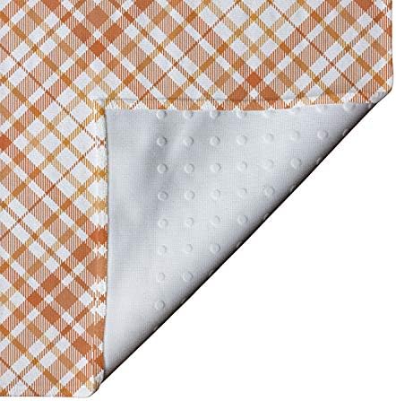 Toalha de tapete de ioga quadriculada de Ambesonne, padrão de tartan de conceito abstrato em design geométrico de quadrados