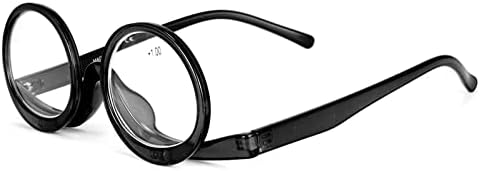 Orreudo 2 em 1 copos de leitura óculos de maquiagem de óculos de leitura com deficiência visual de óculos de maquiagem de
