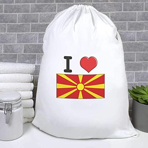 Azeeda 'I Love Macedonia' Lavanderia/Bolsa de Lavagem/Armazenamento