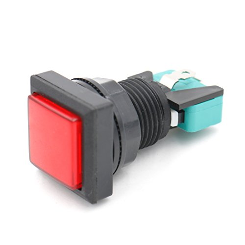 BOOMAIN PROCIONAL Push Button SPDT Micro Switch Arcade Game Red Illuminated Momentary