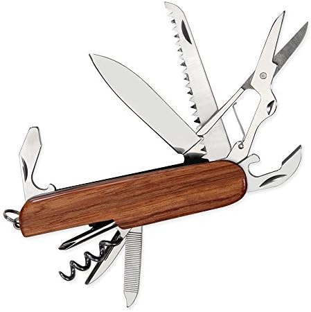 Dimension 9 Cory 9 funções Multi-Purpose Tool Knife, Rosewood